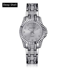 Load image into Gallery viewer, Metal Bracelet Quartz Bracelet Gold Bracelet Crystal Diamond Gold Watch