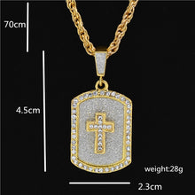 Load image into Gallery viewer, Uodesign The Praying Hands Pendants &amp; Necklaces Brother Gift Gold Color Crystal Alloy Hip Hop Men Chain Jewelry