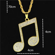 Load image into Gallery viewer, Uodesign The Praying Hands Pendants &amp; Necklaces Brother Gift Gold Color Crystal Alloy Hip Hop Men Chain Jewelry