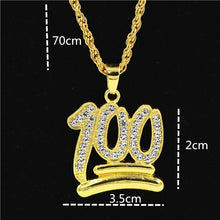 Load image into Gallery viewer, Uodesign The Praying Hands Pendants &amp; Necklaces Brother Gift Gold Color Crystal Alloy Hip Hop Men Chain Jewelry