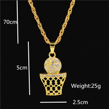 Load image into Gallery viewer, Uodesign The Praying Hands Pendants &amp; Necklaces Brother Gift Gold Color Crystal Alloy Hip Hop Men Chain Jewelry