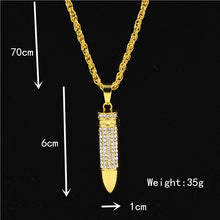 Load image into Gallery viewer, Uodesign The Praying Hands Pendants &amp; Necklaces Brother Gift Gold Color Crystal Alloy Hip Hop Men Chain Jewelry