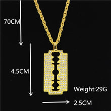 Load image into Gallery viewer, Uodesign The Praying Hands Pendants &amp; Necklaces Brother Gift Gold Color Crystal Alloy Hip Hop Men Chain Jewelry
