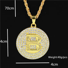 Load image into Gallery viewer, Uodesign The Praying Hands Pendants &amp; Necklaces Brother Gift Gold Color Crystal Alloy Hip Hop Men Chain Jewelry