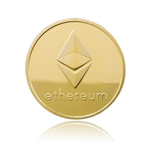 Load image into Gallery viewer, 1pc Gold/Silver Ethereum Coin bitcoin Replica Gift Physical Metal Imitation Non-currency Copy Coins Collectibles Art 315