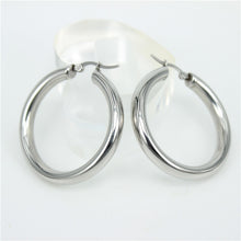 Load image into Gallery viewer, MGUB Gold color circle creole earrings, Stainless Steel Big  Round wives Hoop Earrings gifts for women LHEH78