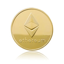 Load image into Gallery viewer, 1pc Gold/Silver Ethereum Coin bitcoin Replica Gift Physical Metal Imitation Non-currency Copy Coins Collectibles Art 315