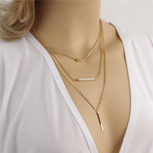 Load image into Gallery viewer, 2016 Hottest Fashion Casual Personality Circle Lariat Pendant Gold Color Necklace High Quality Simple Choker Necklaces Women