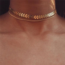 Load image into Gallery viewer, 2016 Hottest Fashion Casual Personality Circle Lariat Pendant Gold Color Necklace High Quality Simple Choker Necklaces Women