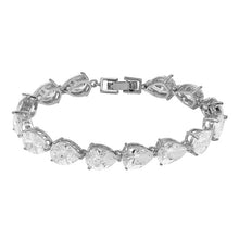 Load image into Gallery viewer, Top Quality Teardrop Cubic Zirconia Crystal Tennis Allure Zircon Bracelets for Women in White Gold / Rose Gold / Gold Colors
