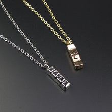 Load image into Gallery viewer, Hot Sale Hiphop Silver Gold Cool Xanax Pill Necklace Bar Pendant Letter Necklace Pill Drug Chain Party Pendant Necklace Collier