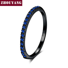 Load image into Gallery viewer, Wedding Ring For Women Man Concise Classical Multicolor Mini Cubic Zirconia Rose Gold Color Fashion Jewelry R132 R133 ZHOUYANG