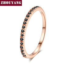 Load image into Gallery viewer, Wedding Ring For Women Man Concise Classical Multicolor Mini Cubic Zirconia Rose Gold Color Fashion Jewelry R132 R133 ZHOUYANG