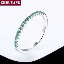 Load image into Gallery viewer, Wedding Ring For Women Man Concise Classical Multicolor Mini Cubic Zirconia Rose Gold Color Fashion Jewelry R132 R133 ZHOUYANG