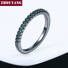 Load image into Gallery viewer, Wedding Ring For Women Man Concise Classical Multicolor Mini Cubic Zirconia Rose Gold Color Fashion Jewelry R132 R133 ZHOUYANG