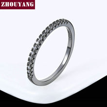 Load image into Gallery viewer, Wedding Ring For Women Man Concise Classical Multicolor Mini Cubic Zirconia Rose Gold Color Fashion Jewelry R132 R133 ZHOUYANG