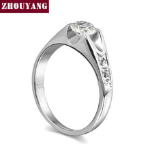 Load image into Gallery viewer, ZHOUYANG Wedding Ring For Women Classic Cubic Zirconia Rose Gold Color Fashion Jewelry Lover Rings Austrian Crystal ZYR249