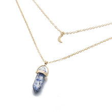 Load image into Gallery viewer, KISSWIFE Fashion Bohemia 1 PCS Natural Stone Moon Choker Gold Color Crystal Pendant Necklace For Women Wedding Party Gift