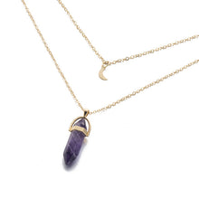 Load image into Gallery viewer, KISSWIFE Fashion Bohemia 1 PCS Natural Stone Moon Choker Gold Color Crystal Pendant Necklace For Women Wedding Party Gift