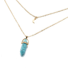 Load image into Gallery viewer, KISSWIFE Fashion Bohemia 1 PCS Natural Stone Moon Choker Gold Color Crystal Pendant Necklace For Women Wedding Party Gift