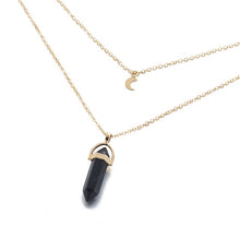 Load image into Gallery viewer, KISSWIFE Fashion Bohemia 1 PCS Natural Stone Moon Choker Gold Color Crystal Pendant Necklace For Women Wedding Party Gift