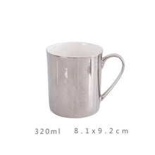 Load image into Gallery viewer, Ins gold coffee cup gold plated silver cup Bone China Tea Cups Gold Plated Mirror Effects Creative Drinkware
