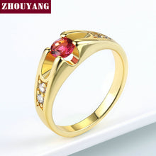 Load image into Gallery viewer, ZHOUYANG Wedding Ring For Women Classic Cubic Zirconia Rose Gold Color Fashion Jewelry Lover Rings Austrian Crystal ZYR249
