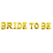 Load image into Gallery viewer, Gold/Rose Gold/Silver Bride To Be Letter Heart/Star Foil Confetti Balloons For Bachelorette Hen Party/Wedding Party Decoration