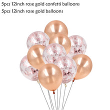 Load image into Gallery viewer, Gold/Rose Gold/Silver Bride To Be Letter Heart/Star Foil Confetti Balloons For Bachelorette Hen Party/Wedding Party Decoration