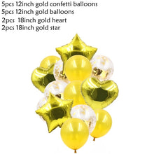 Load image into Gallery viewer, Gold/Rose Gold/Silver Bride To Be Letter Heart/Star Foil Confetti Balloons For Bachelorette Hen Party/Wedding Party Decoration