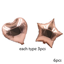 Load image into Gallery viewer, Gold/Rose Gold/Silver Bride To Be Letter Heart/Star Foil Confetti Balloons For Bachelorette Hen Party/Wedding Party Decoration