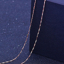 Load image into Gallery viewer, RE 45cm DIY women's chain Necklaces Friendly Copper Wave/Snake/Box Chains Jewelry Beads for Pendant Accessories rose gold J40