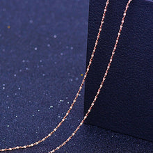 Load image into Gallery viewer, RE 45cm DIY women's chain Necklaces Friendly Copper Wave/Snake/Box Chains Jewelry Beads for Pendant Accessories rose gold J40