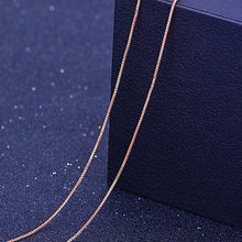 Load image into Gallery viewer, RE 45cm DIY women's chain Necklaces Friendly Copper Wave/Snake/Box Chains Jewelry Beads for Pendant Accessories rose gold J40