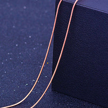 Load image into Gallery viewer, RE 45cm DIY women's chain Necklaces Friendly Copper Wave/Snake/Box Chains Jewelry Beads for Pendant Accessories rose gold J40