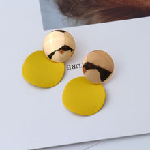 Load image into Gallery viewer, LZHLQ Drop Dangle Earrings Statement Earrings 2018 Fashion Metal Earrings For Women Gold And Silver Jewelry Simple Vintage