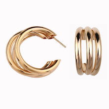 Load image into Gallery viewer, LZHLQ Drop Dangle Earrings Statement Earrings 2018 Fashion Metal Earrings For Women Gold And Silver Jewelry Simple Vintage