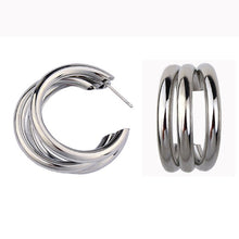 Load image into Gallery viewer, LZHLQ Drop Dangle Earrings Statement Earrings 2018 Fashion Metal Earrings For Women Gold And Silver Jewelry Simple Vintage