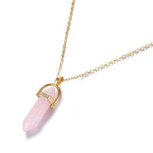 Load image into Gallery viewer, KISSWIFE Fashion Bohemia 1 PCS Natural Stone Moon Choker Gold Color Crystal Pendant Necklace For Women Wedding Party Gift