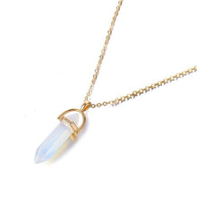 Load image into Gallery viewer, KISSWIFE Fashion Bohemia 1 PCS Natural Stone Moon Choker Gold Color Crystal Pendant Necklace For Women Wedding Party Gift
