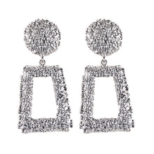Load image into Gallery viewer, LZHLQ Drop Dangle Earrings Statement Earrings 2018 Fashion Metal Earrings For Women Gold And Silver Jewelry Simple Vintage