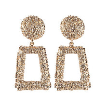 Load image into Gallery viewer, LZHLQ Drop Dangle Earrings Statement Earrings 2018 Fashion Metal Earrings For Women Gold And Silver Jewelry Simple Vintage