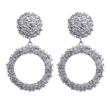 Load image into Gallery viewer, LZHLQ Drop Dangle Earrings Statement Earrings 2018 Fashion Metal Earrings For Women Gold And Silver Jewelry Simple Vintage