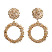 Load image into Gallery viewer, LZHLQ Drop Dangle Earrings Statement Earrings 2018 Fashion Metal Earrings For Women Gold And Silver Jewelry Simple Vintage