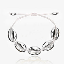 Load image into Gallery viewer, NATURAL PUKA SHELL BRACELET GOLD SHELL cowries bracelets boho fashion beach seashell women bracelets jewelry