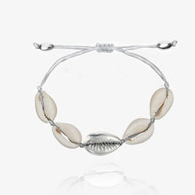 Load image into Gallery viewer, NATURAL PUKA SHELL BRACELET GOLD SHELL cowries bracelets boho fashion beach seashell women bracelets jewelry