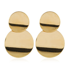 Load image into Gallery viewer, LZHLQ Drop Dangle Earrings Statement Earrings 2018 Fashion Metal Earrings For Women Gold And Silver Jewelry Simple Vintage