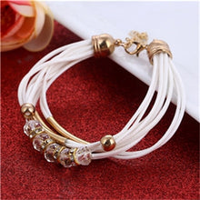 Load image into Gallery viewer, Bracelet Wholesale 2019 New Fashion Jewelry Leather Bracelet for Women Bangle Europe Beads Charms Gold Bracelet Christmas Gift