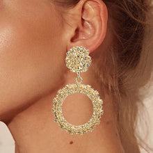 Load image into Gallery viewer, Round Vintage Earrings for Women of Gold/silver Earrings Fashion Jewelry Earrings Declaration 2019 Modern Fashion Jewelry