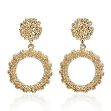Load image into Gallery viewer, Round Vintage Earrings for Women of Gold/silver Earrings Fashion Jewelry Earrings Declaration 2019 Modern Fashion Jewelry
